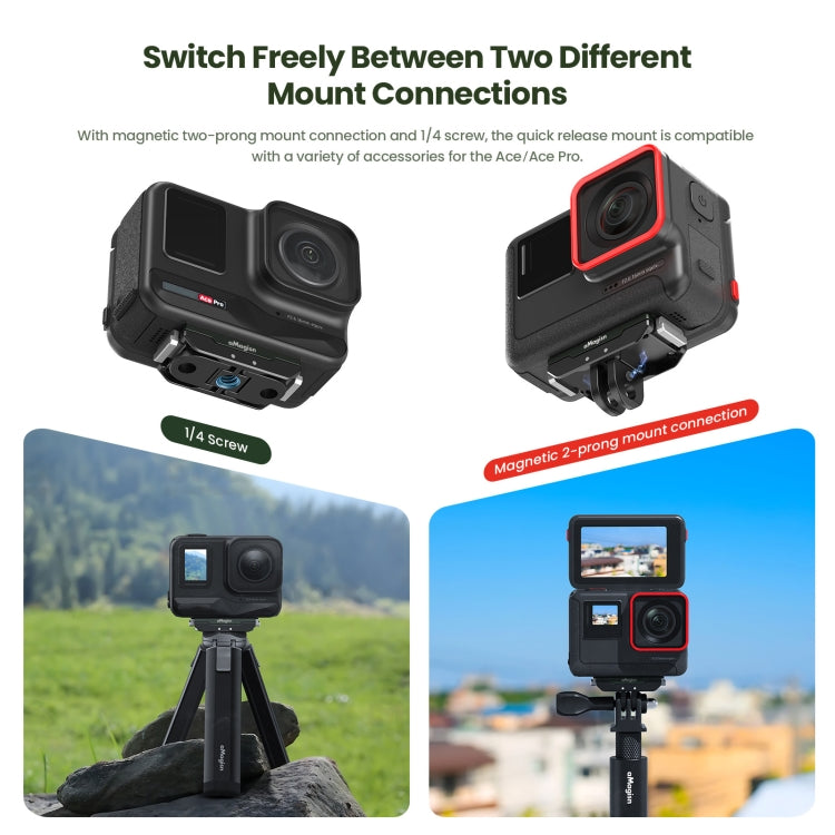 For Insta360 Ace / Ace Pro / X5 aMagisn Metal Magnetic Quick Release Sports Camera Accessories, Metal