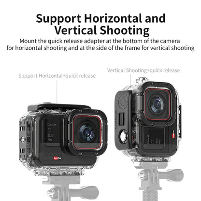 aMagisn Horizontal and Vertical Shooting Dive Shell 60m Waterproof Shell Accessories, For Insta360 Ace