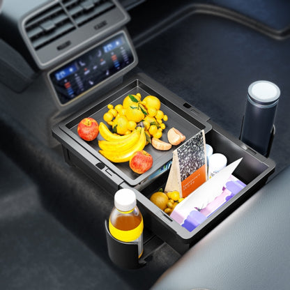 Car Seat Armrest Storage Box Adjustable Tissue Box