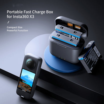 For Insta360 X3 aMagisn Battery Fast Charging Box, For Insta360 X3