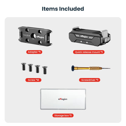 aMagisn Metal Magnetic Absorption Kit For GoPro HERO12 Black /11 Black /10 Black /9 Black, For GoPro HERO12/11/10/9