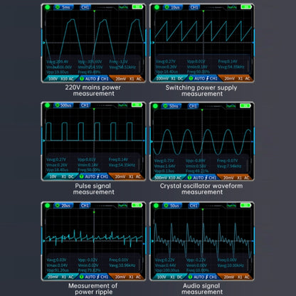 FNIRSI 3 In 1 Handheld Digital Oscilloscope Dual-Channel Multimeter, 2C23T Standard, 2C23T Upgrade