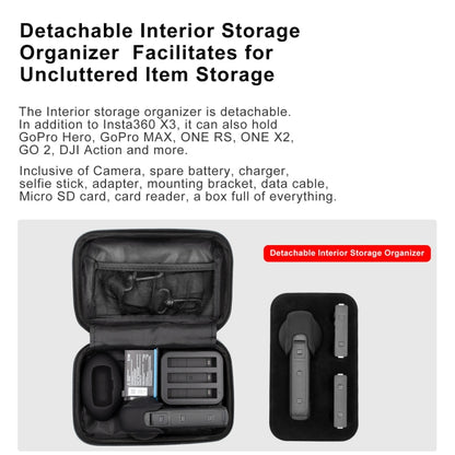 For Insta360 X3 AMagisn Small Organizer Bag Protection Accessories, For Insta360 X3