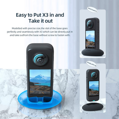 For Insta360 X3 aMagisn Car Base Sports Camera Accessories, With Double-sided Glue