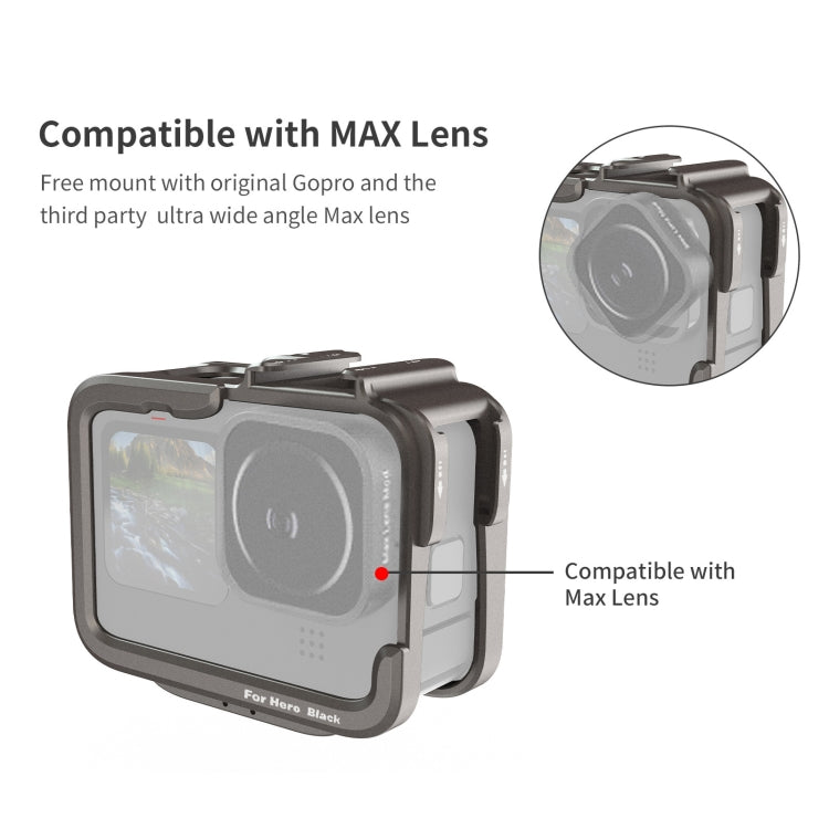 For GoPro HERO11 Black /10 Black /9 Black aMagisn Ultra-Light Metal Rabbit Cage Protection Border, For GoPro HERO11 Black /10 Black /9 Black