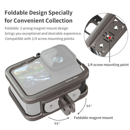 For GoPro HERO11 Black /10 Black /9 Black aMagisn Ultra-Light Metal Rabbit Cage Protection Border, For GoPro HERO11 Black /10 Black /9 Black