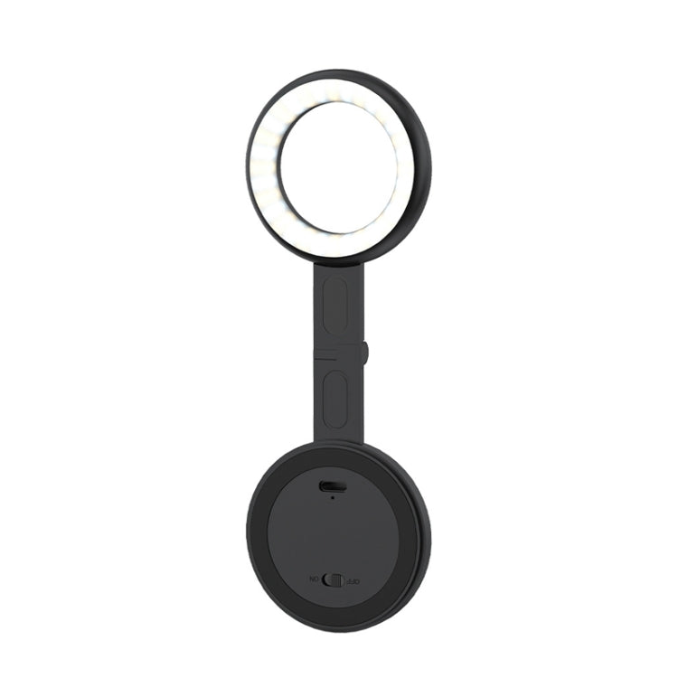 Cell Phone Magnetic Fill Light Portable Photo Pocket Lamp, White, Black