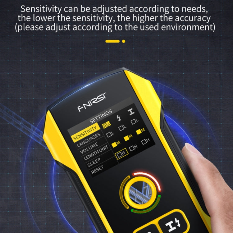 FNIRSI Multifunctional Wall Wire And Metal Rebar Detector, WD-02