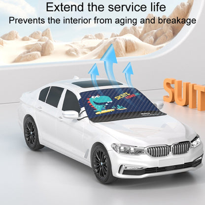 SUITU ST-3950 Automobile Thickening Sun Shield Car Snow Block Coat, Husky, Im The Best, Dinosaur
