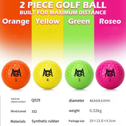12pcs /Box PGM Golf Colored Competition Balls Double Layer Practice Balls
