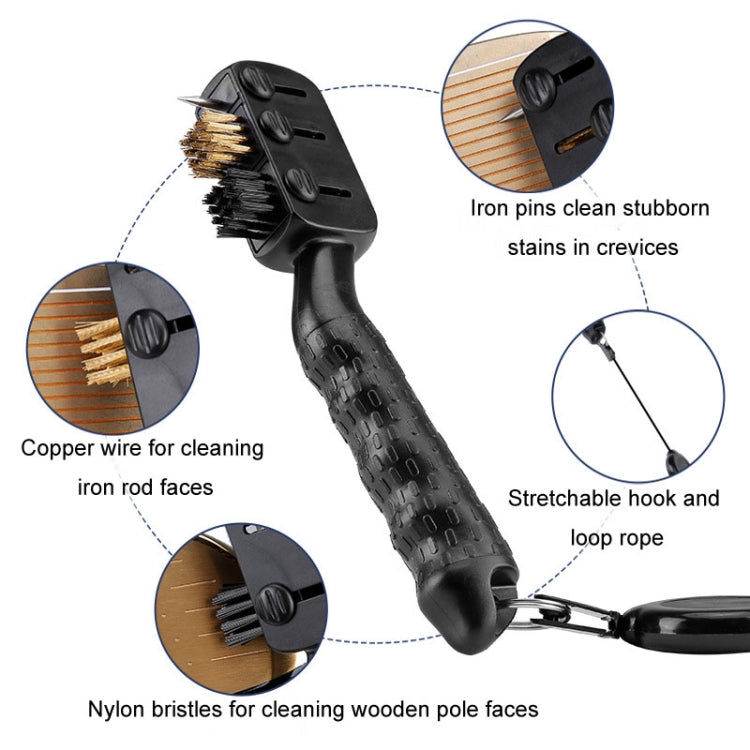 PGM SZ008 Golf Club Brush Retractable Multifunctional Cleaning Brush Golf Accessories