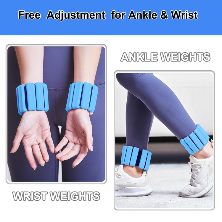 Yoga Fitness Adjustable Silicone Weight-bearing Bracelet Strength Exercise Equipment, 450g, 900g, 1000g