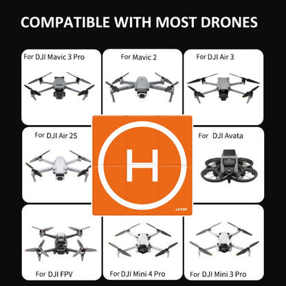 Drone Universal Landing Pad Double-sided Waterproof Foldable RC Aircraft Launch Mat, LKTOP 50cm, LKTOP 65cm