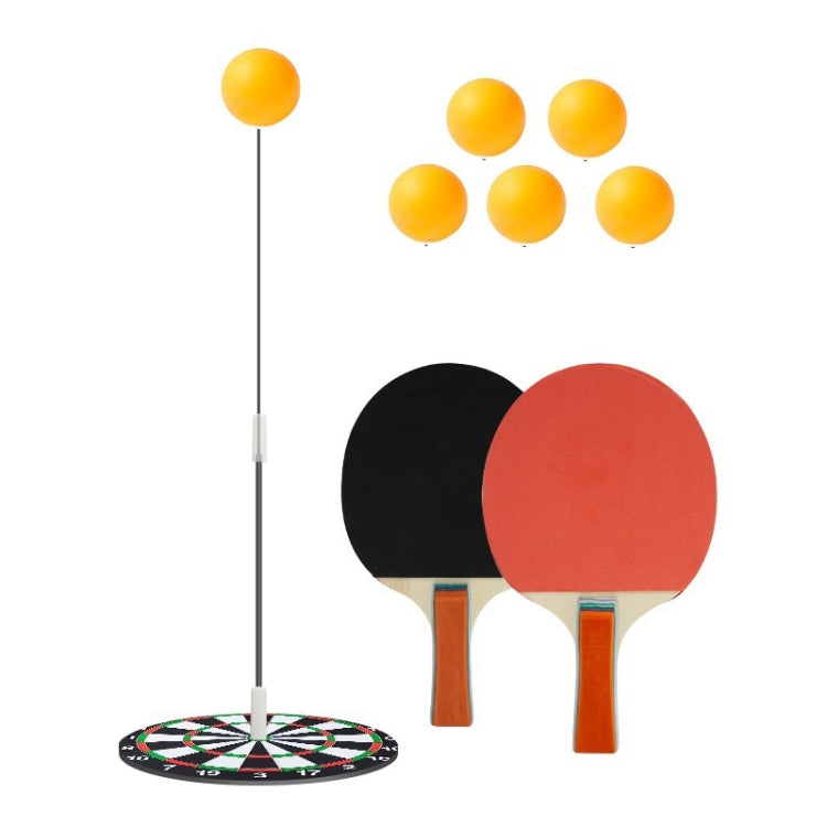 Table Tennis Training Equipment Household Childrens Sparring Coaching Base With Wood Bats, 6 Balls+1 Pole, 4 Balls+1 Pole, 4 Balls+2 Poles, 6 Balls+3 Poles