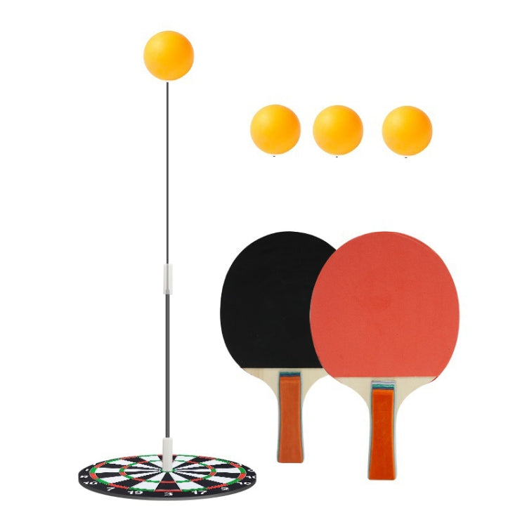 Table Tennis Training Equipment Household Childrens Sparring Coaching Base With Wood Bats, 6 Balls+1 Pole, 4 Balls+1 Pole, 4 Balls+2 Poles, 6 Balls+3 Poles
