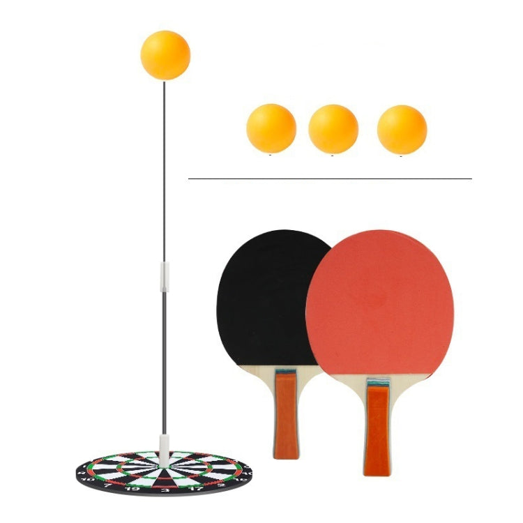 Table Tennis Training Equipment Household Childrens Sparring Coaching Base With Wood Bats, 6 Balls+1 Pole, 4 Balls+1 Pole, 4 Balls+2 Poles, 6 Balls+3 Poles