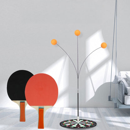 Table Tennis Training Equipment Household Childrens Sparring Coaching Base With Wood Bats, 6 Balls+1 Pole, 4 Balls+1 Pole, 4 Balls+2 Poles, 6 Balls+3 Poles