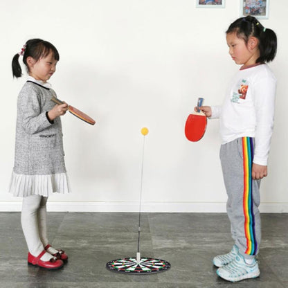 Table Tennis Training Equipment Household Childrens Sparring Coaching Base With Wood Bats, 6 Balls+1 Pole, 4 Balls+1 Pole, 4 Balls+2 Poles, 6 Balls+3 Poles