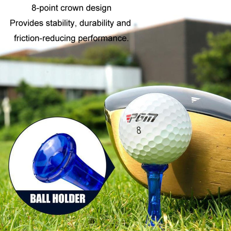 20pcs /Box PGM QT024 Golf Ball Tee Competition Ball Studs 8 Point Crown Tip Durable Anti-Hitting, Yellow, Green, Blue