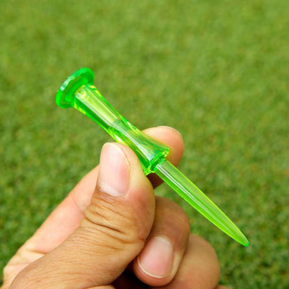20pcs /Box PGM QT024 Golf Ball Tee Competition Ball Studs 8 Point Crown Tip Durable Anti-Hitting, Yellow, Green, Blue
