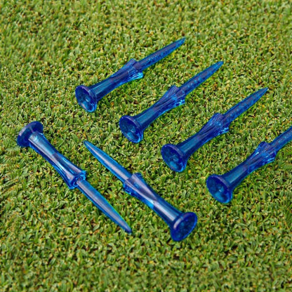 20pcs /Box PGM QT024 Golf Ball Tee Competition Ball Studs 8 Point Crown Tip Durable Anti-Hitting, Yellow, Green, Blue