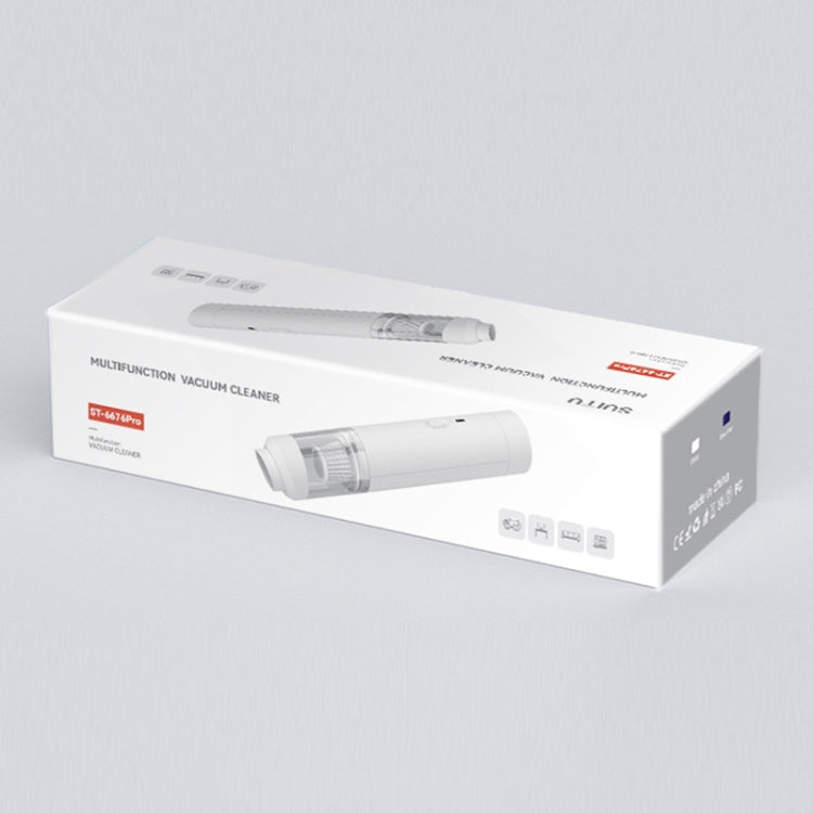 SUITU ST-6676 7pcs /Set Cordless Vehicle Vacuum Cleaner Home And Car Brushless Cylinder Blower