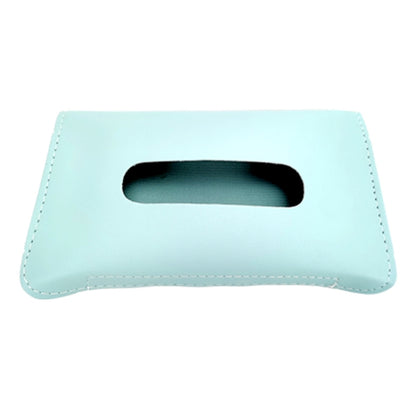 Car Armrest Box Sun Visor Hanging Leather Tissue Box, Black, Pink, Blue, Beige