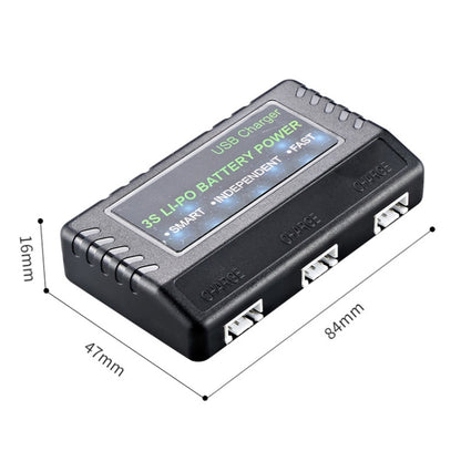 One Charge Three Water Bullet Rifle Li-Po Battery Balance Charging Case, BH-3S03