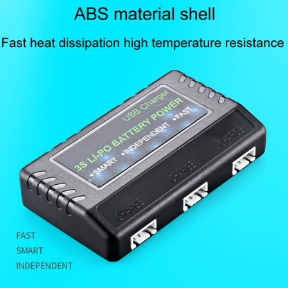 One Charge Three Water Bullet Rifle Li-Po Battery Balance Charging Case, BH-3S03