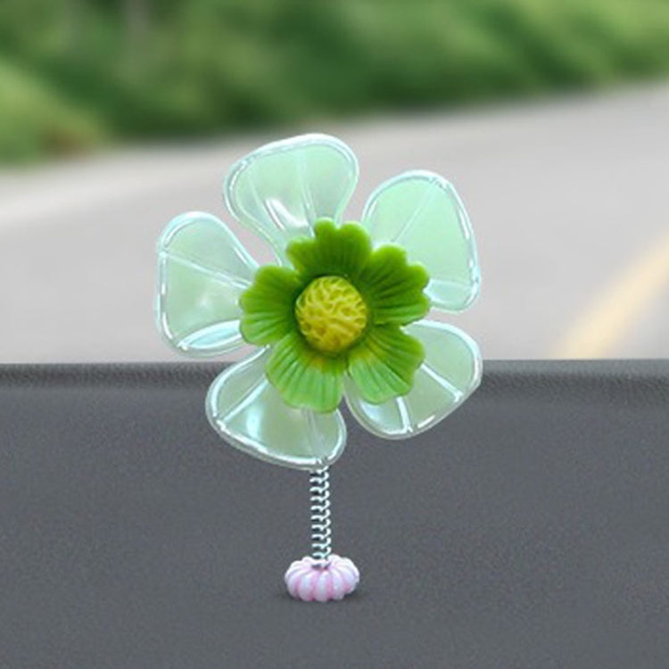 5pcs /Set Car Shaking Flower Ornament Simulated Small Flower Car Interior Decoration