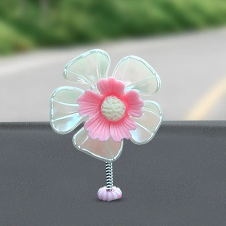 5pcs /Set Car Shaking Flower Ornament Simulated Small Flower Car Interior Decoration