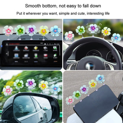 5pcs /Set Car Shaking Flower Ornament Simulated Small Flower Car Interior Decoration