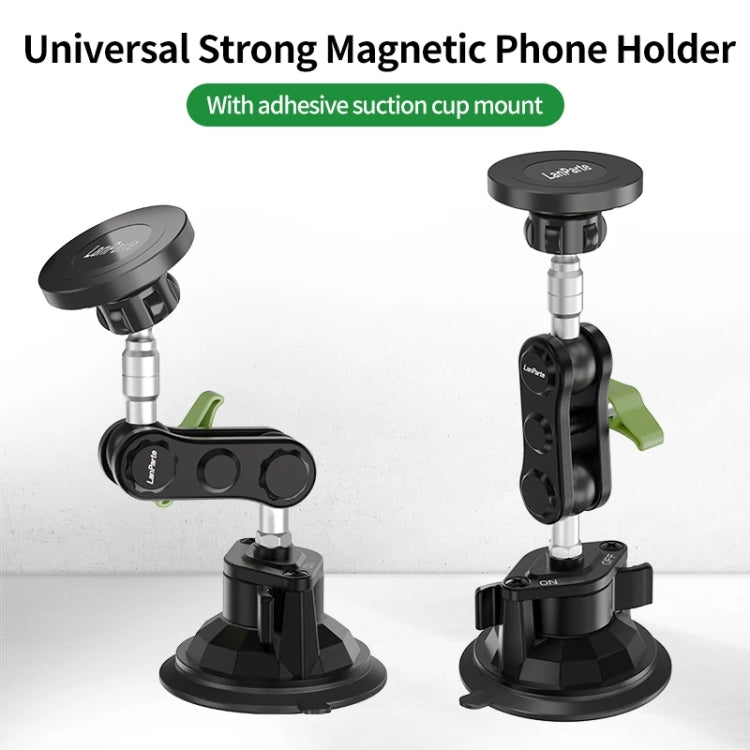 Lanparte Magnetic Car Phone Holder Adjustable Suction Cup Navigation Stand, RBA-M01N, RBA-M01NB, RBA-M01NL, RBA-M01NLB, RBA-M01