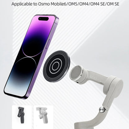 Magnetic Phone Holder with 1/4 Inch Hole for Tripod Magic Arm, with 1/4 Inch Hole