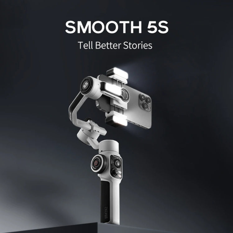ZHIYUN Smooth 5S 3-Axis Smartphone Handheld Gimbals Stabilizer, Smooth 5S Standard White