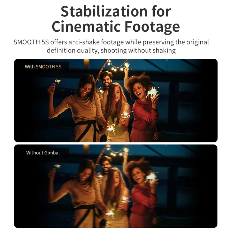 ZHIYUN Smooth 5S 3-Axis Smartphone Handheld Gimbals Stabilizer, Smooth 5S Standard White