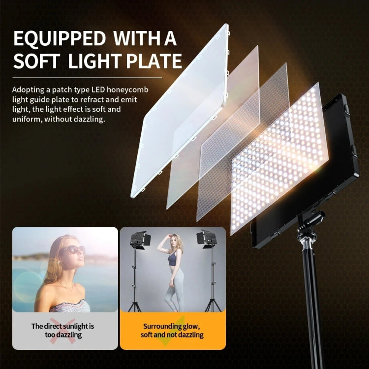 Pixel  P30 20W 2500-6500K 2400Lux Dual Color Temperature Photography Fill Light, P30