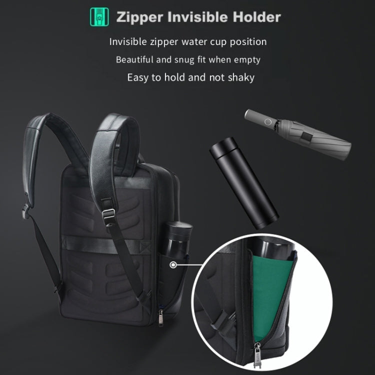 Bopai Large-Capacity Waterproof Business Laptop Backpack With USB+Type-C Port, 61-122891, 61-122631C