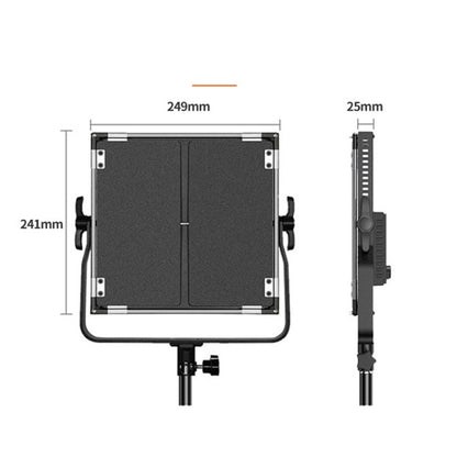 Pixel K80 RGB 45W 2600-10000K 552 LEDs Photography Fill Light Panel Lamp With LCD Display,US Plug, K80 RGB