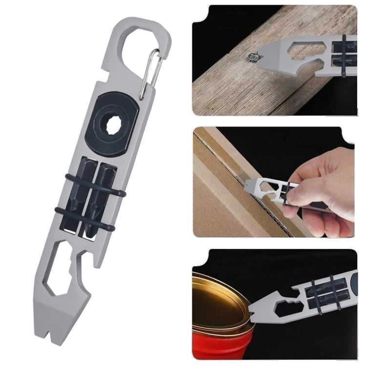 Multifunctional Outdoor Survival and Self-defense Ratchet Crowbar Tool EDC Bottle Opener, Multifunctional Ratchet Crowbar