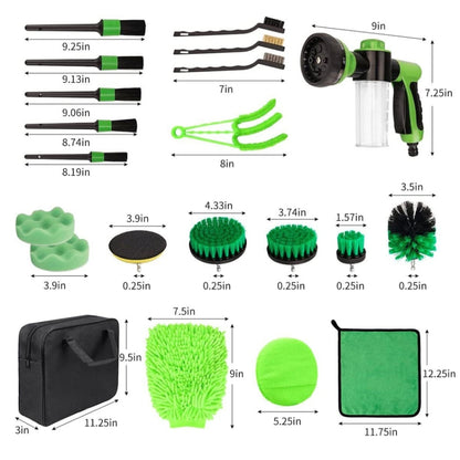 Car Cleaning Brush Polishing Waxing Car Detailing, 21pcs /Set