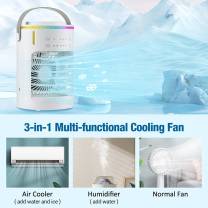 CF-516 USB Home Timed Desktop RGB Light Adjustable Spray Humidification Cooler Fan, CF-516