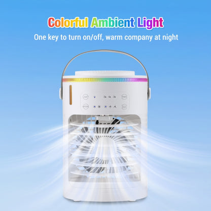 CF-516 USB Home Timed Desktop RGB Light Adjustable Spray Humidification Cooler Fan, CF-516