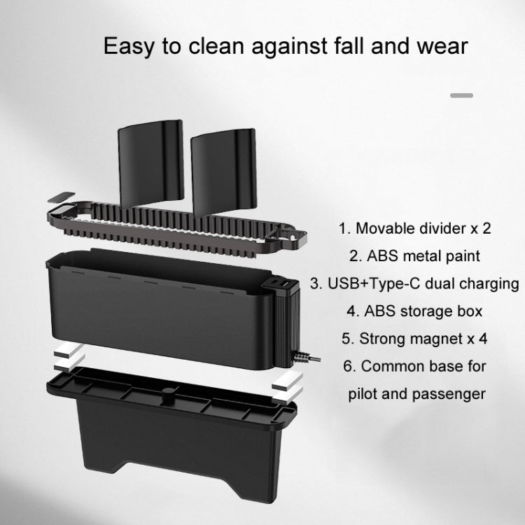 BEN.JACK Multifunctional Car Seat Gap Storage Box