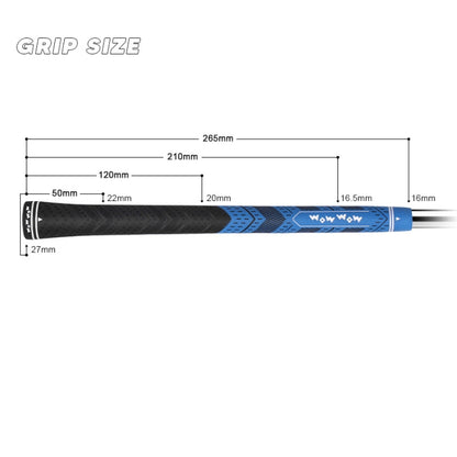 WOW WOW Golf Clubs Anti-Slip Rubber Grips Pole Protective Cover, Red No Cotton Yarn, Gray No Cotton Yarn, Green No Cotton Yarn, Red Half Cotton Yarn, Gray Half Cotton Yarn, Dark Blue Half Cotton Yarn