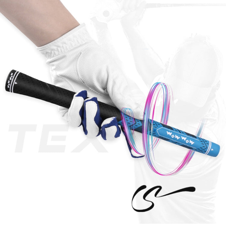 WOW WOW Golf Clubs Anti-Slip Rubber Grips Pole Protective Cover, Red No Cotton Yarn, Gray No Cotton Yarn, Green No Cotton Yarn, Red Half Cotton Yarn, Gray Half Cotton Yarn, Dark Blue Half Cotton Yarn