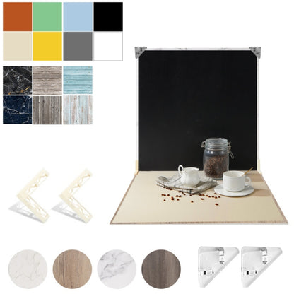 2pcs 60cm Double-Sided Background Board + 7pcs Backdrop Paper Photography Props Set, Set 1, Set 2, Set 3, Set 4, Set 5, Set 6, Set 7