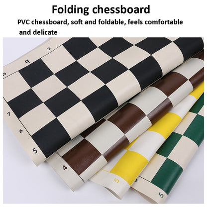 Bucket Plastic Chess Foldable Leather Chess Board, 51 x 8cm, 43 x 8cm, 35 x 8cm