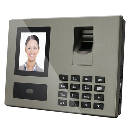 FA03 Intelligent Voice Prompt Face Recognition Fingerprint Attendance Machine, English with US Plug, English with EU Plug, English with UK Plug