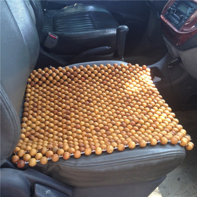 44x44cm Summer Car Pure Wood Beads Square Seat Cushion